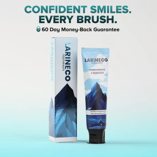 Larineco™️– (Remineralizing Toothpaste) معجون الأسنان المعالج بالمينا