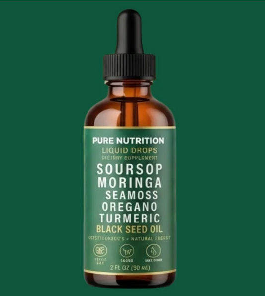 Purify® 20-in-1 Soursop Drops — سوبرفوود سائل لدعم الطاقة، الهضم، صفاء الذهن وصحة الجسم كامل