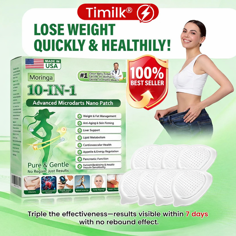 🔥 لاصقة TIMILK® نانو للتنحيف وحرق الدهون – مورينغا + بربرين + NAD+ | خسارة وزن طبيعية بدون رجيم قاسي